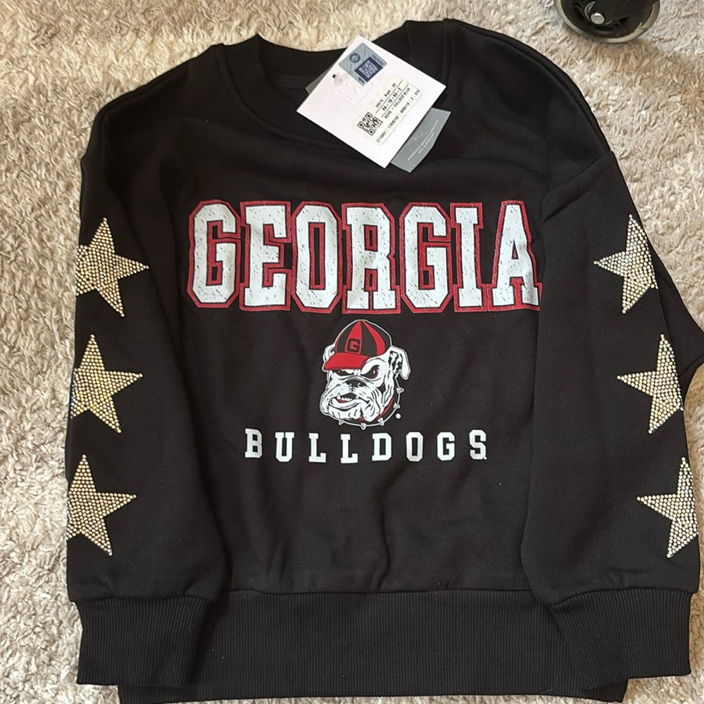 Brand new with tags - kids XS Georgia bulldogs sweatshirt